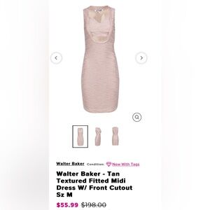 Walter Baker Tan Dress